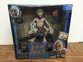 Toy Biz Lord Of The Rings Smeagol Gollum Action 2 Electronic Figures 1/4 & 1/8