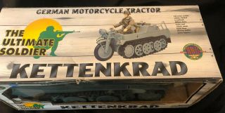 Ultimate Soldier Kettenkrad German Motorcycle Trailer Brand 1:6 3