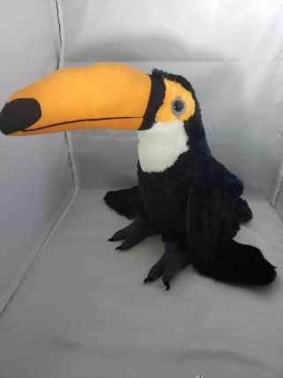 Wild Republic Stuffed Plush Toucan Bird Stuffed Animal Bean Bag Toy - 11 " Tall