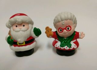 Fisher Price Little People - Christmas - Santa And Mrs Claus Pre - Owned