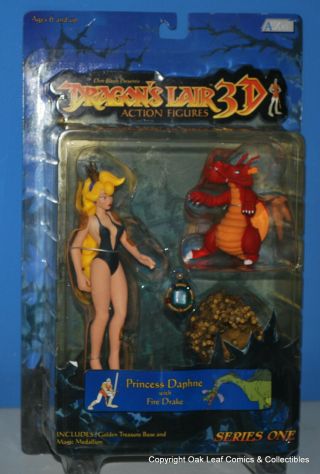 Don Bluths Dragons Lair 3d Princess Daphne & Fire Drake Moc