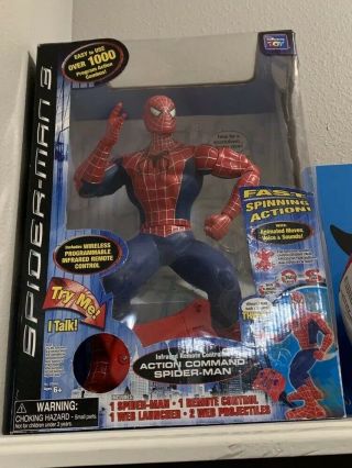 Spider - Man 3 16 " Figure Action Command Rc Wireless Remote Control 2007 Movie