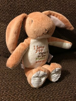 Guess How Much I Love You To The Moon & Back Bunny Rabbit 8 " Plush Nut Brown