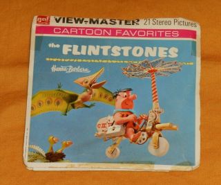Vintage The Flintstones View - Master Reels Packet With Booklet (partial Envelope)