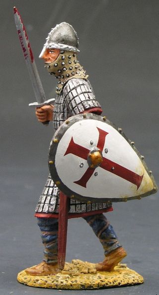 King And Country Mk002 Foot Knight With Sword & Shield Retired