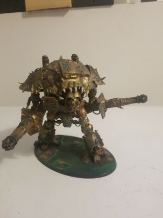 Warhammer 40k Chaos Knight Fully Painted; Nurgle