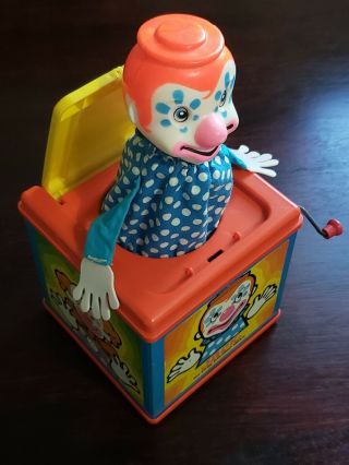 Vintage Jack In The Music Box Clown Music Box By Mattel 1976