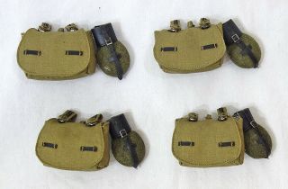 Did Wwii German 4 X Breadbag & Canteen Set 1:6 Scale 12 Inch Figure Accessories