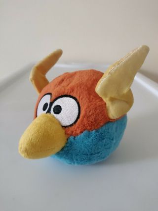 Angry Birds No Sound Space Lightning Blue Plush Stuffed Animals Toy Orange 5 "
