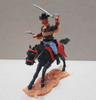 Vintage General Custer Mounted Timpo Toys Great Britain Plastic Soldier