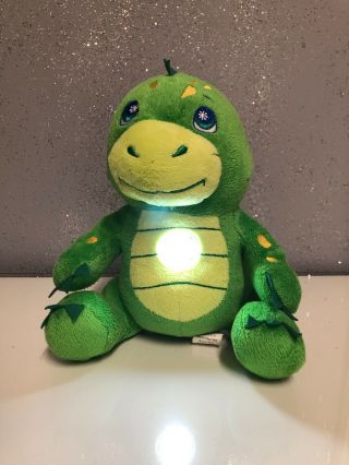Flashlight Friends Green Dinosaur Plush Doll 10 " Light Up Stuffed Animal 2013