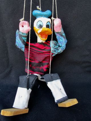 Vintage Disney Donald Duck Marionette Puppet