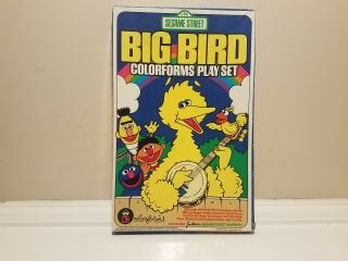 Vintage Sesame Street Big Bird Colorforms Play Set 1986 Jim Henson 