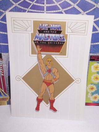 Vintage 1985 Masters Of The Universe,  He - Man,  Promo Folder She - Ra Ghostbuster Ad