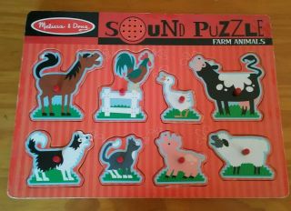 Melissa & Doug Farm Animals Sound Puzzle 726