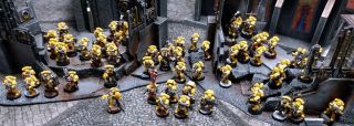 Warhammer 40k Imperial Fists Space Marine Army 57 Figs Painted Custom