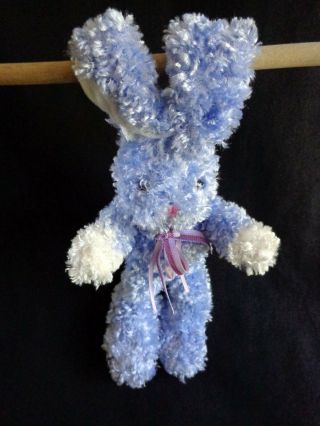 Purple Bunny Rabbit 10 " Plush Hangs By Ears Dan Dee Easter Decor