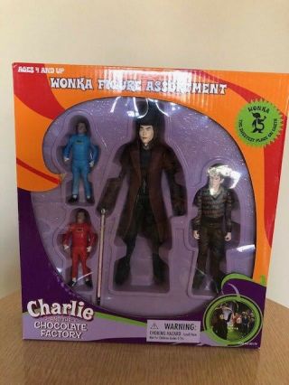 Wonka Figure Assortment Charlie & The Chocolate Factory Johnny Depp Burton