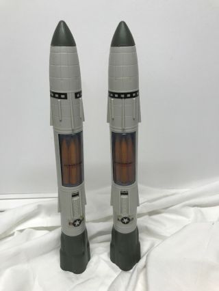 Vintage G.  I.  Joe " Rolling Thunder " Complete 2 Large Rockets With Missile Clusters