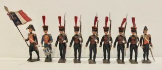 Set Of 9 Cbg Mignot First Napoleon Empire French Marin De La Guarde Of 1812