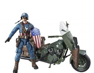 Marvel Legends Series 6 - Inch Captain America Action Figure With Motorcycle