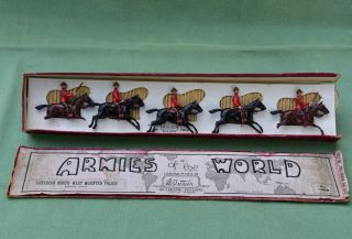 Britains Lead Royal Canadian North West Mounted Police Set 1349 Mounties Rcmp