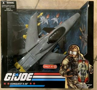 Gi Joe Conquest X - 30 With Lt.  Slip Stream,  2008 Target Exclusive,  Nib