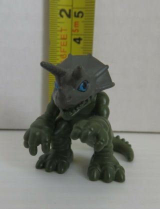 2001 Triceramon Digimon Bandai Miniature Figure  (inv22213)