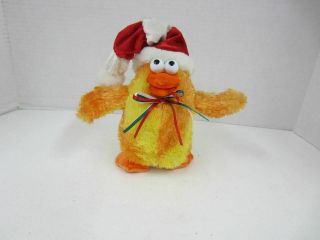 Dan Dee Christmas Chicken Animated Plush Sings Dances To Chicken Dance Song 8 "