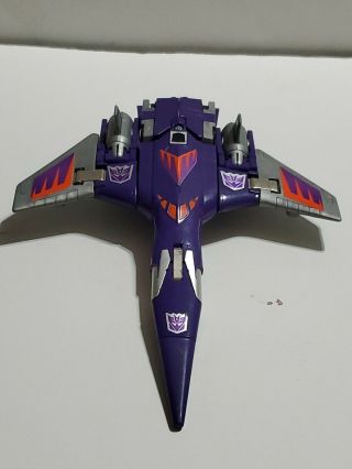 Cyclonus Transformers G1 Decepticon Jets Purple Silver Hasbro 1986 Figure