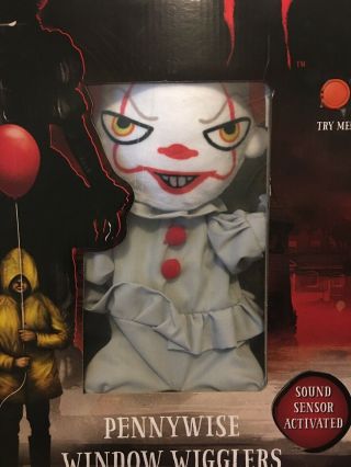 IT Pennywise The Clown Holloween Window Wiggler Decoration Sound Sensor Act 2