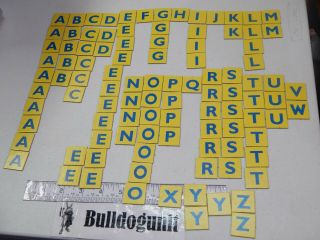 1999 Scrabble Junior Board Game Replacement All 101 Letter Tiles Only