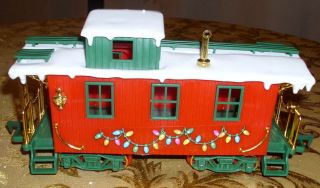 Train Car By Bright Ltd Caboose Red From " Christmas Express " G Scale 1986