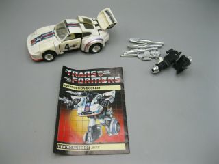 1984 Transformers G1 Generation 1 More Than Meets The Eye Heroic Autobot Jazz