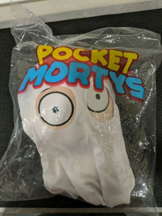 Rick And Morty Symbiote Studios Adult Swim Pocket Mortys Plush Ghost Morty