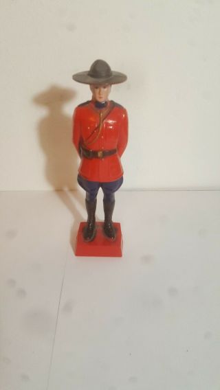 Vintage Royal Canadian Mountie Mounted Police Hard Plastic Figure Reliable