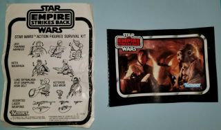 Vintage 1980 Kenner Star Wars Esb Mail Away Hoth Survival Kit Missing 4 Weapons