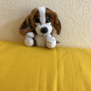 Vintage Sad Sam Baby Puppy Dog Plush Stuffed Animal Applause 1980