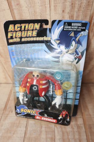 Sonic X Dr.  Eggman Action Figure On Blister Item 37405