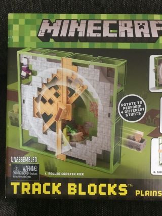 Minecraft Hot Wheels Track Blocks PLAINS COASTER Model Set - 3