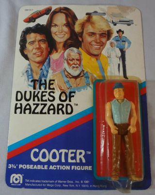 1981 Vintage Mego Cooter The Dukes Of Hazzard 3 3/4 " Action Figure Mip