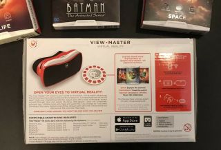 Mattel View Master Virtual Reality Starter Pack VR Headset w/3 Experience Packs 2