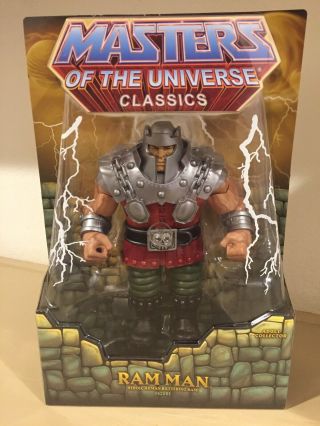 Masters Of The Universe Classics Motuc Ram Man On Card