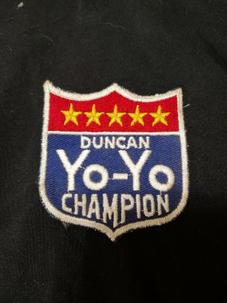 Vintage Duncan Yo - Yo Champion 5 Gold Stars Red/white/blue Patch
