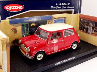 Kyosho 1:18 Scale Morris Mini Cooper Mk.  1 1275s 1964 (red) 08101r