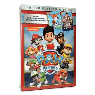 Paw Patrol Racer Set of 6 Figures in Vehicles PLUS DVD With Little Golden Book 3