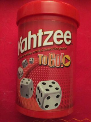 Yahtzee To Go Travel Game - Parker Brothers 2005 Hasbro