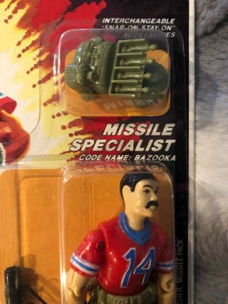 G.  I.  Joe Missle Specialist Code name: Sgt.  Bazooka 1983 3