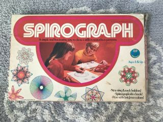 Vintage 1975 Spirograph By Kenner 1421 Complete