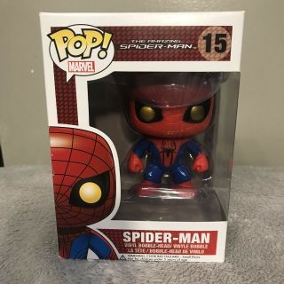 Funko Pop Marvel The Spider - Man 15 Gold Eyes Vaulted Exclusive Limited